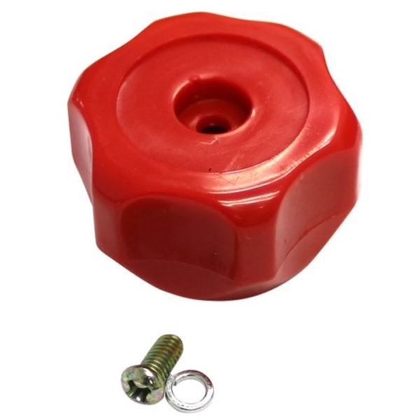 Mastercool Red Knob with Screw and Lock Washer, Replacement 285212